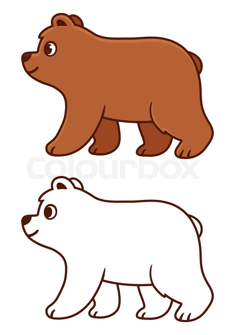bear drawing cliparts
