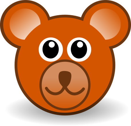 bear face clipart