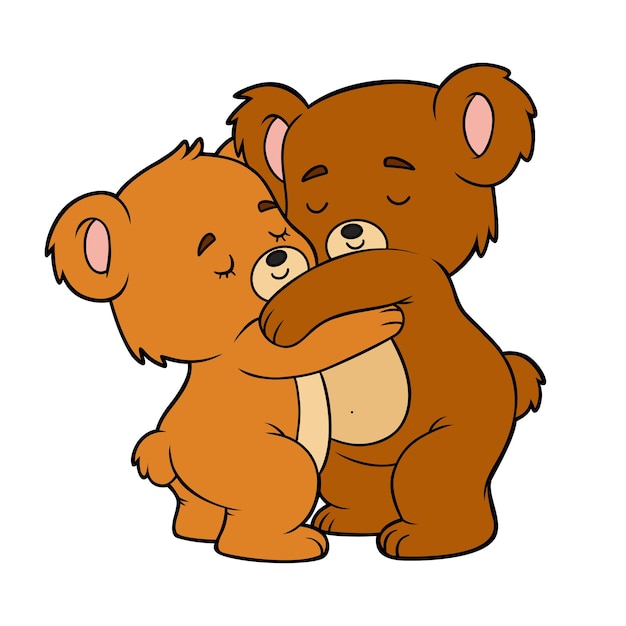 bear hug cliparts