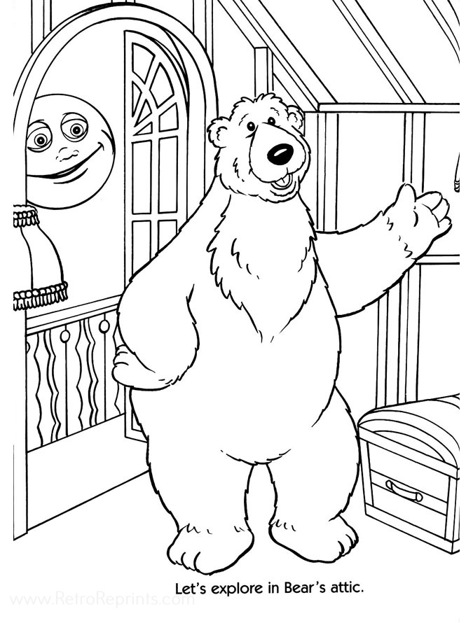 bear inthe big blue house coloring pages