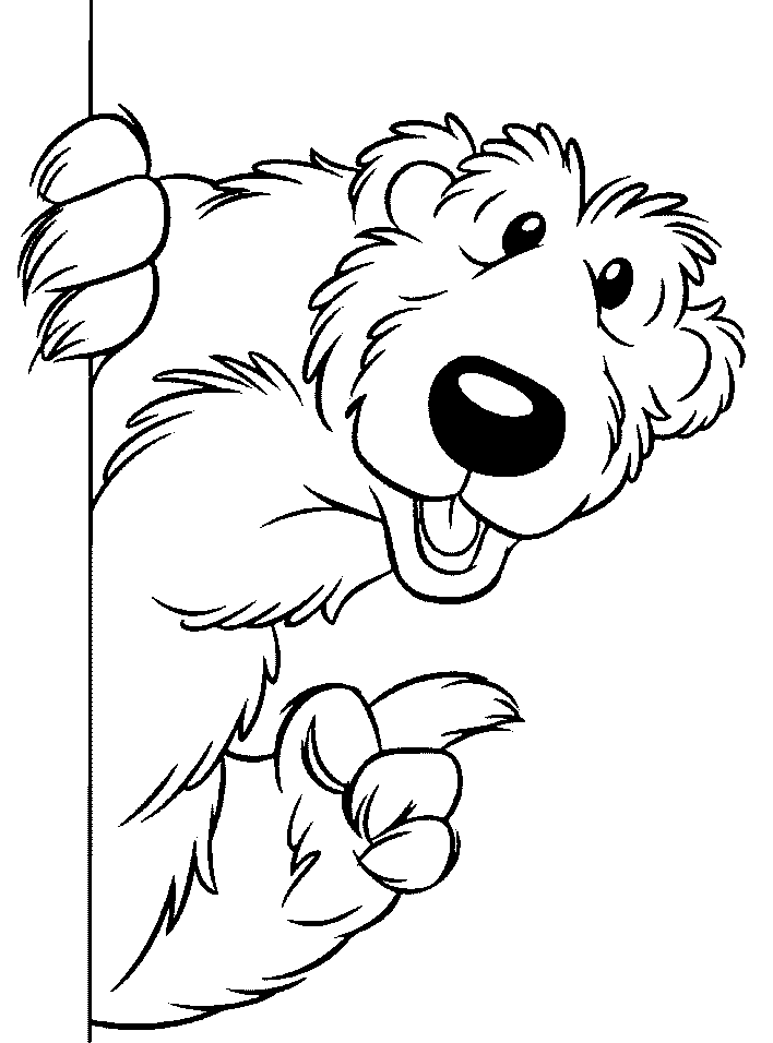 bear inthe big blue house coloring pages