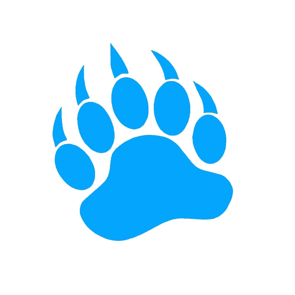 Amazon.com: Bear Paw Print Grizzly (2 Pack) Black Bear Size: 5 ...