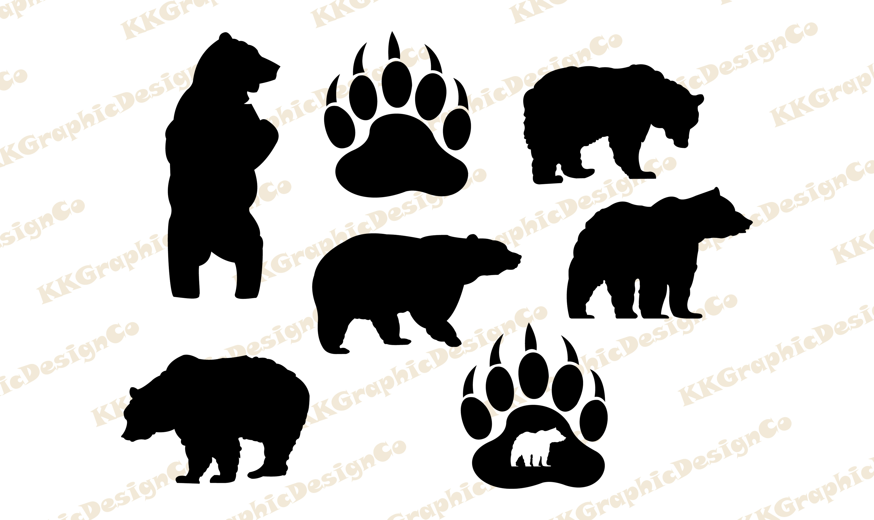 bear paw cliparts 2024