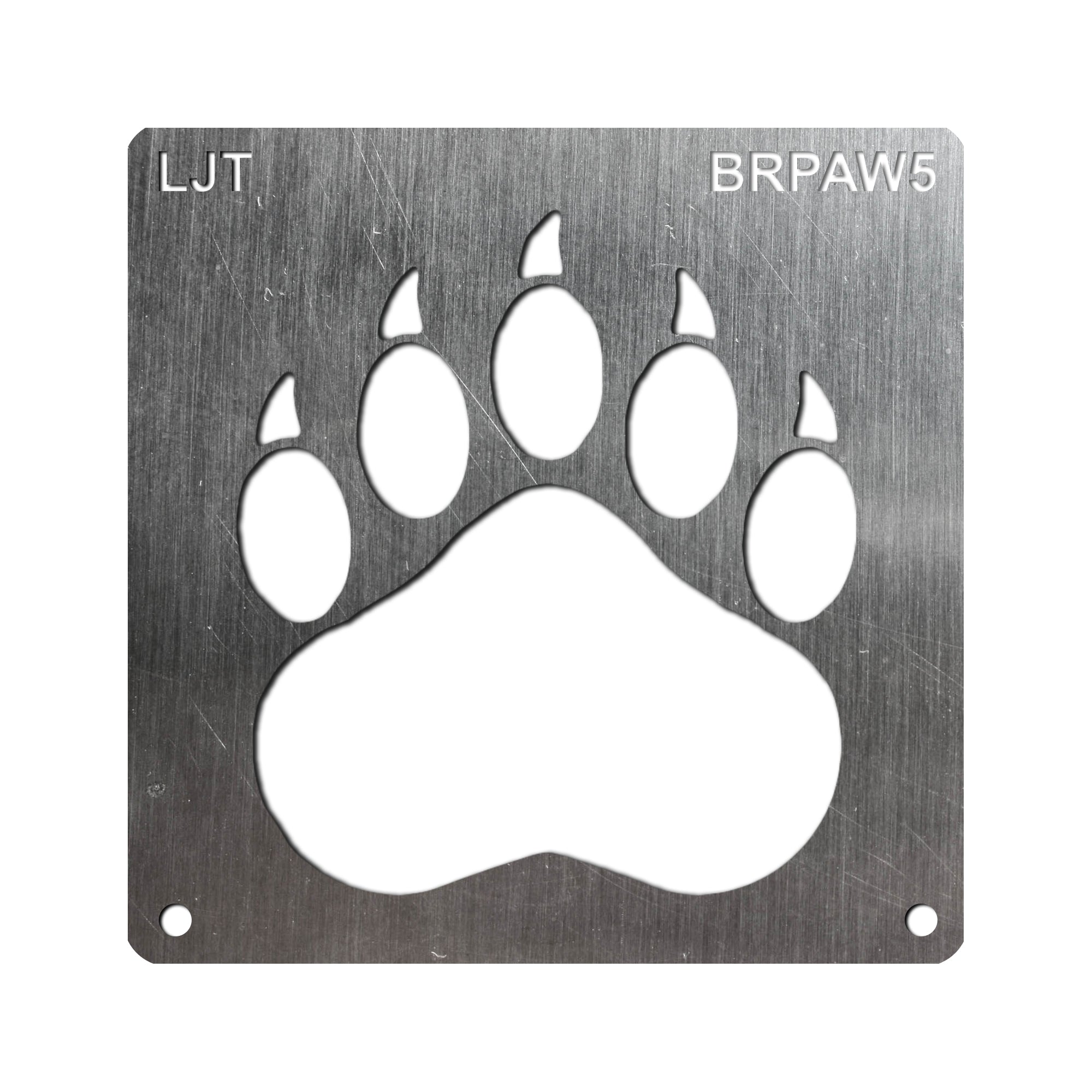 bear paw print stencil