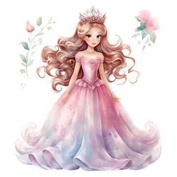 beautiful princess cliparts