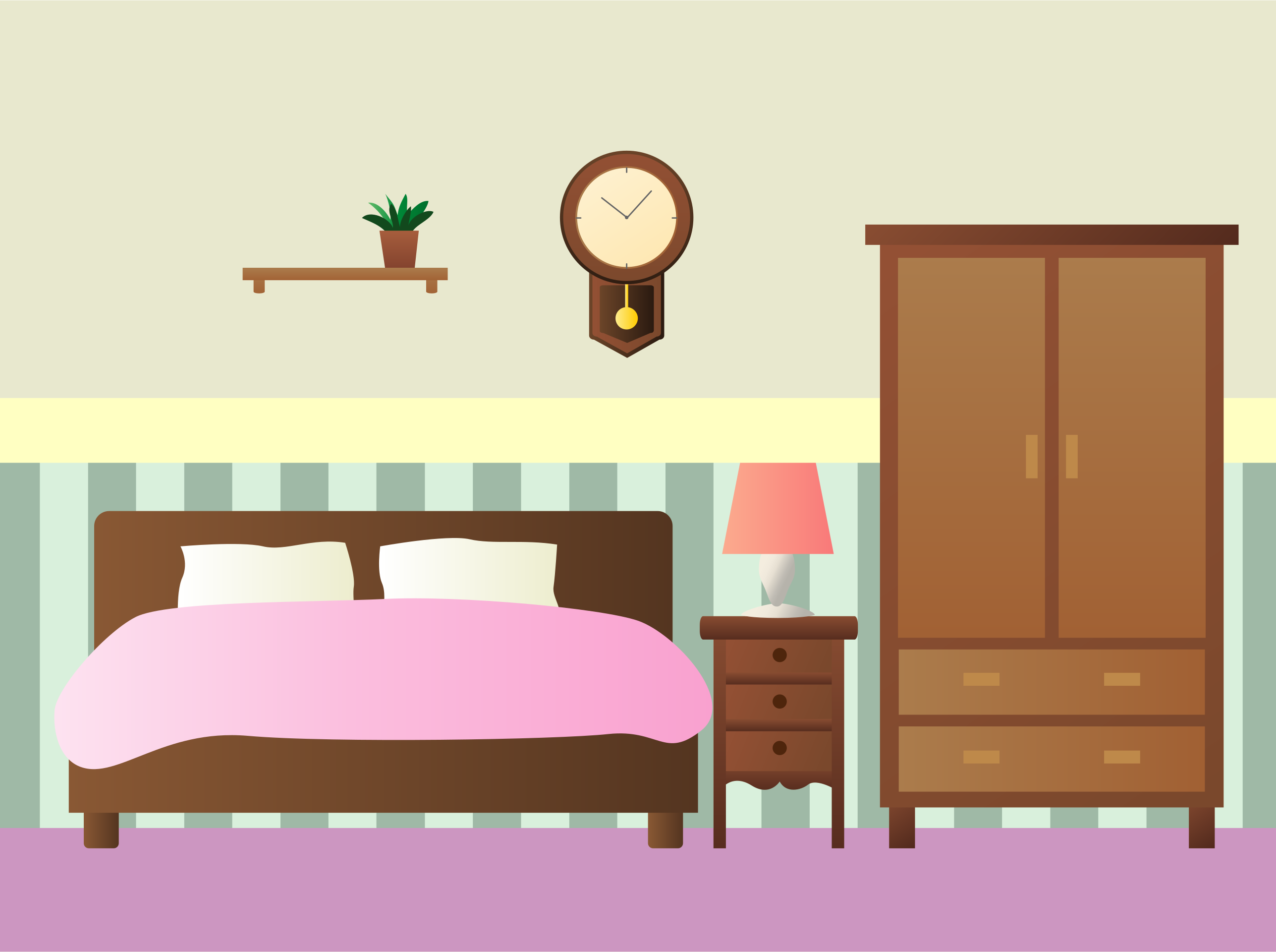 Bedroom - Free vector clipart images on clipart library.com