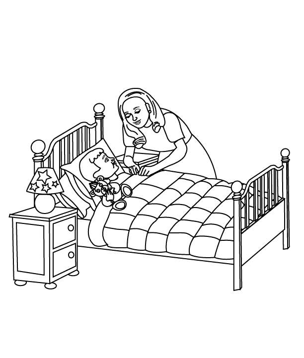 Coloring Pages - Bedtime