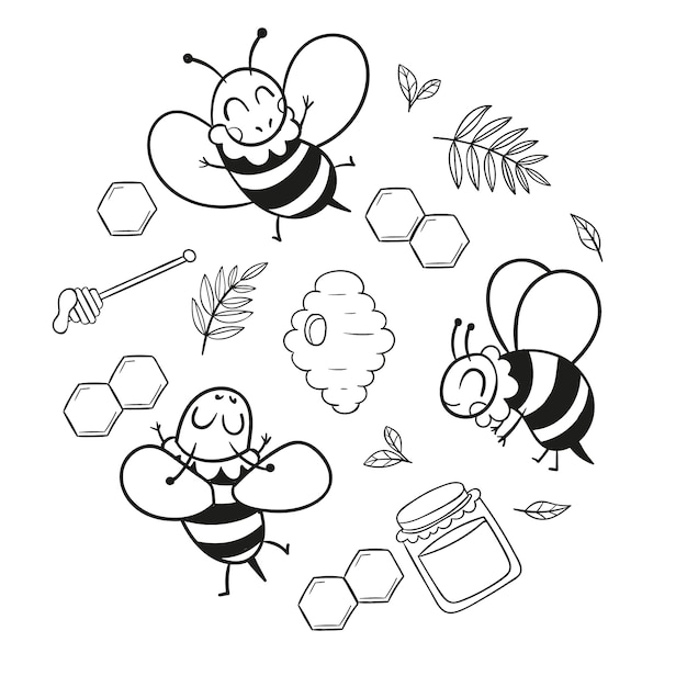 bee black cliparts 2024