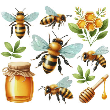 bee clipart transparent background