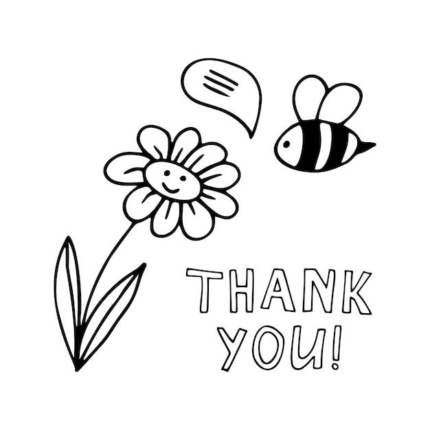 bee thankful cliparts