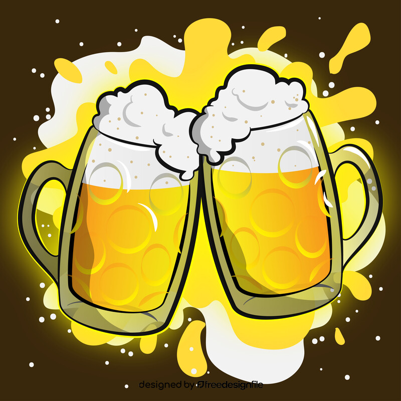 Beer mug vector free download