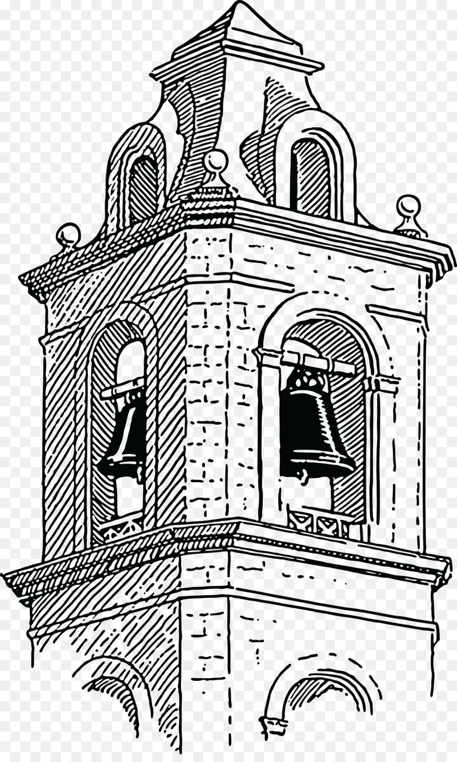 Bell Tower - Historic Bell Tower Architecture - CleanPNG / KissPNG