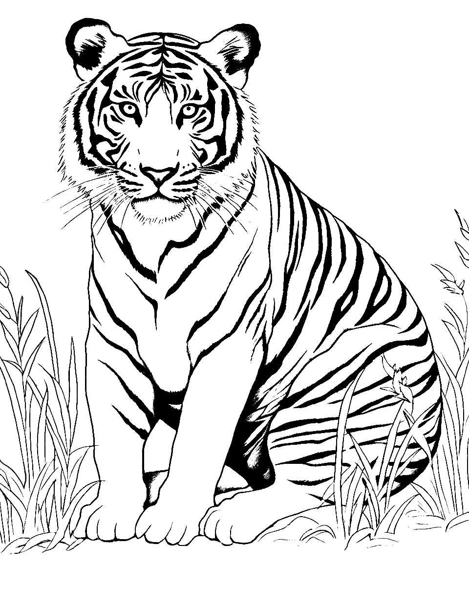bengal tiger coloring pages