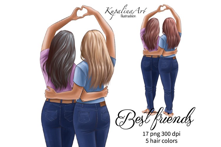 Best friends clipart Besties png Bff clipart (2718433)