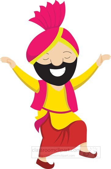 bhangra dance cliparts