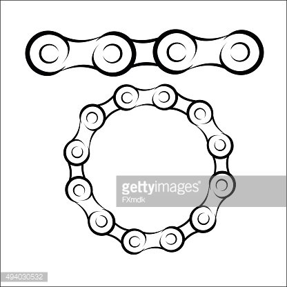 bicycle chain cliparts
