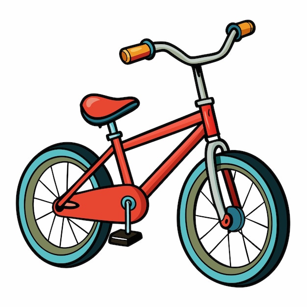 Premium Vector | Bicycle clipart vector icon sticker illustration