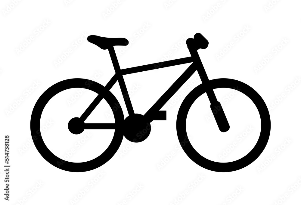 Bicycle. Bike icon vector. Cycling concept. Sign for bicycles path ...