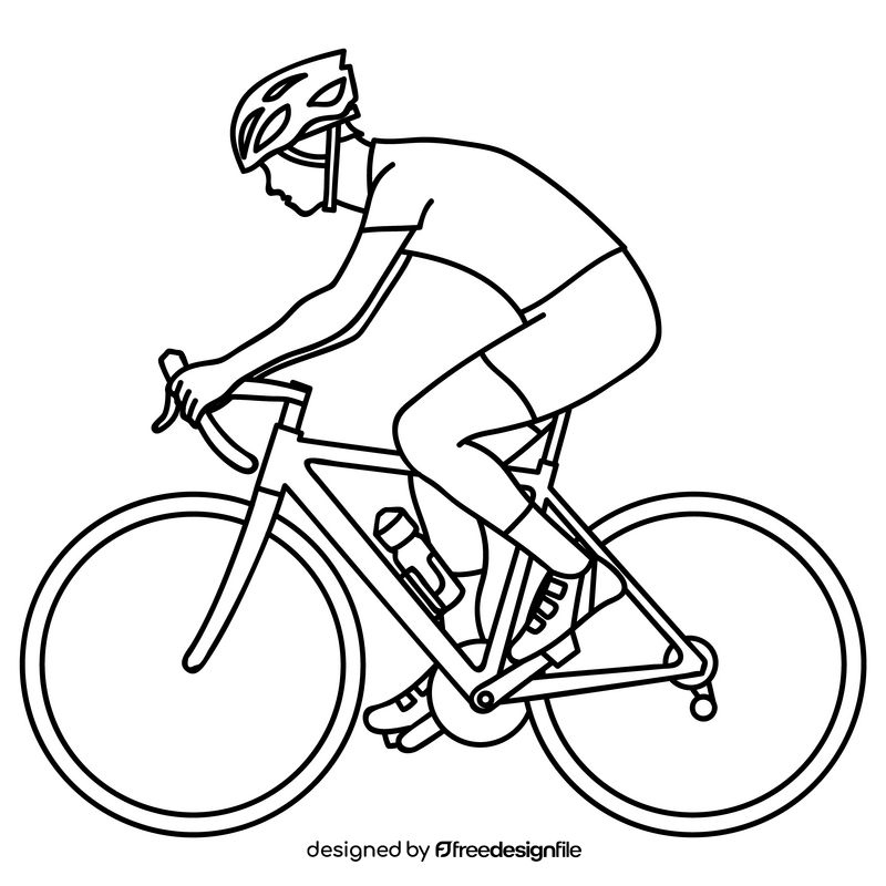 bicycle rider cliparts