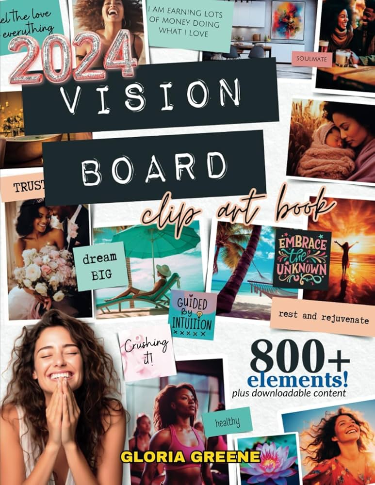 2024 Vision Board Clip Art Book: Huge Collection of 800+ Powerful ...