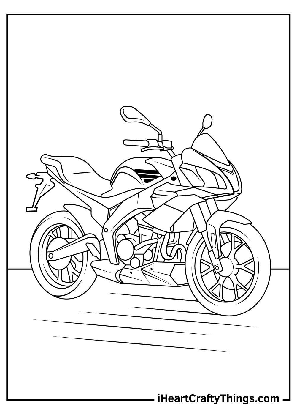 bike coloring pages