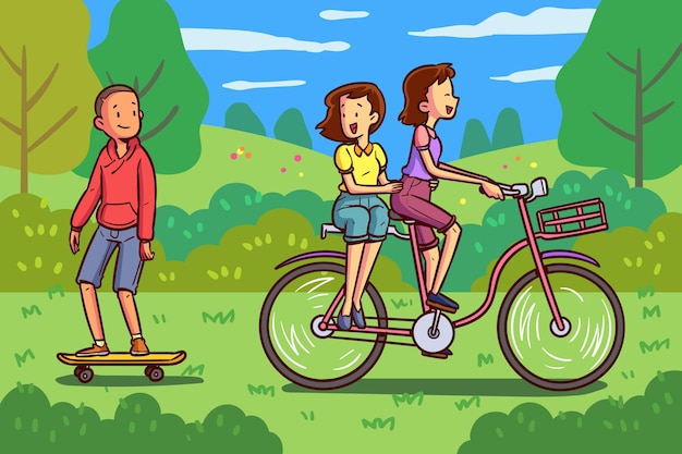 bike ride cliparts 2024
