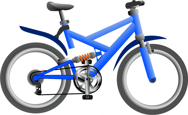 Blue Bike - Free vector clipart images on clipart library.com