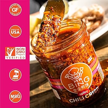 Amazon.com : Mr. Bing Chili Crisp | Spicy - Delicious, Flavorful ...