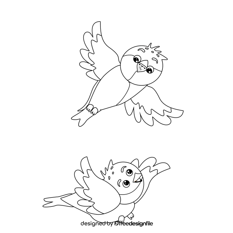 birds flying clipart