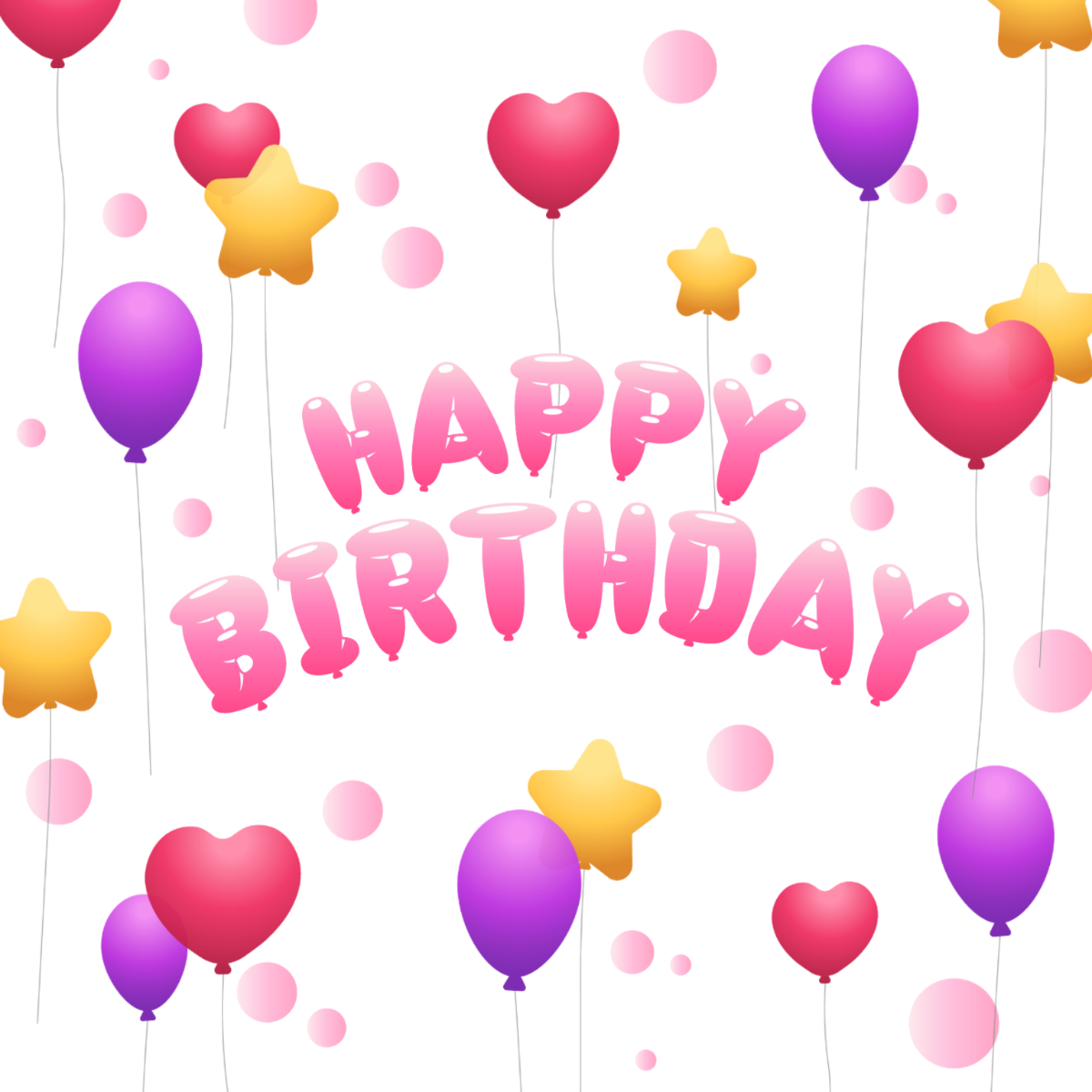 birthday balloons cliparts 2024