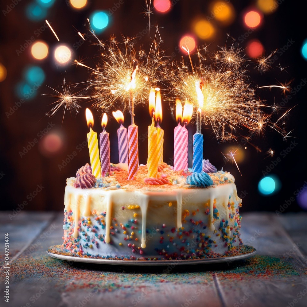 birthday cake pictures with candles
