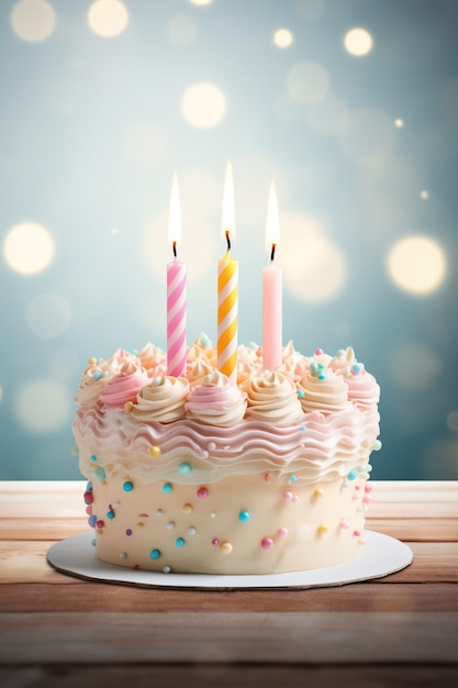 birthday cakes pictures with candles