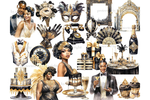 birthday cliparts black 2024