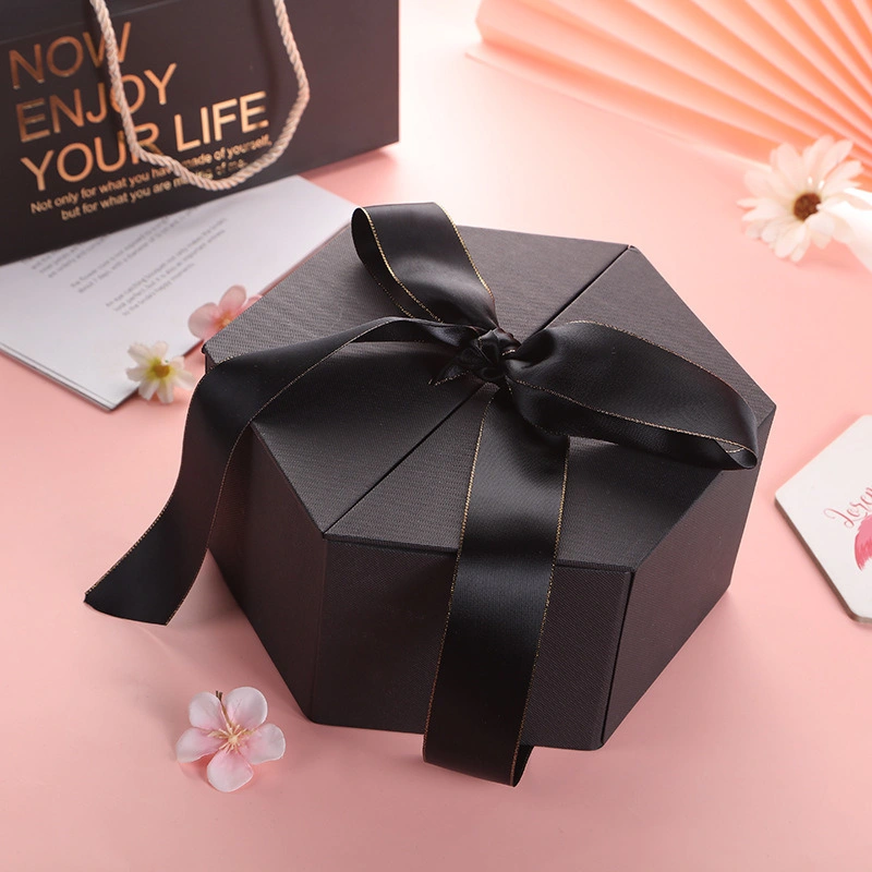 Surprise Creative Hexagonal Double Door Birthday Gift Box with Hand Gifts,  Lipstick Gifts, Gift Packaging Box