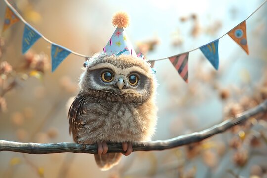 Owl Birthday-Bilder: Stock-Fotos &amp; -Videos. | Adobe Stock