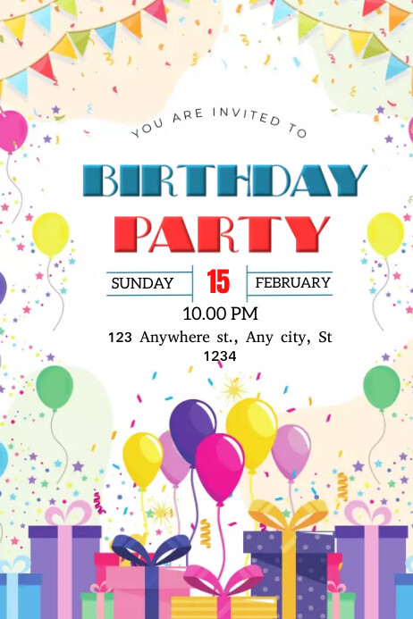 birthday party clip art 2024