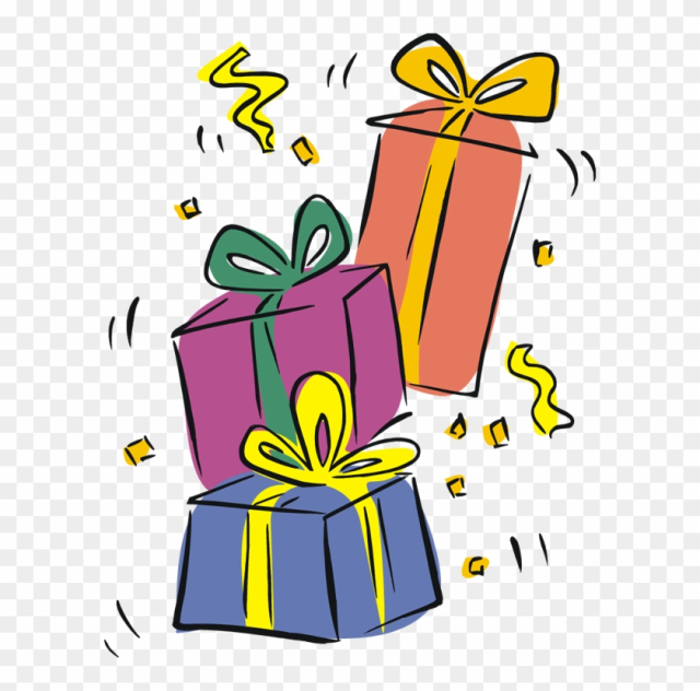 birthday presents clipart