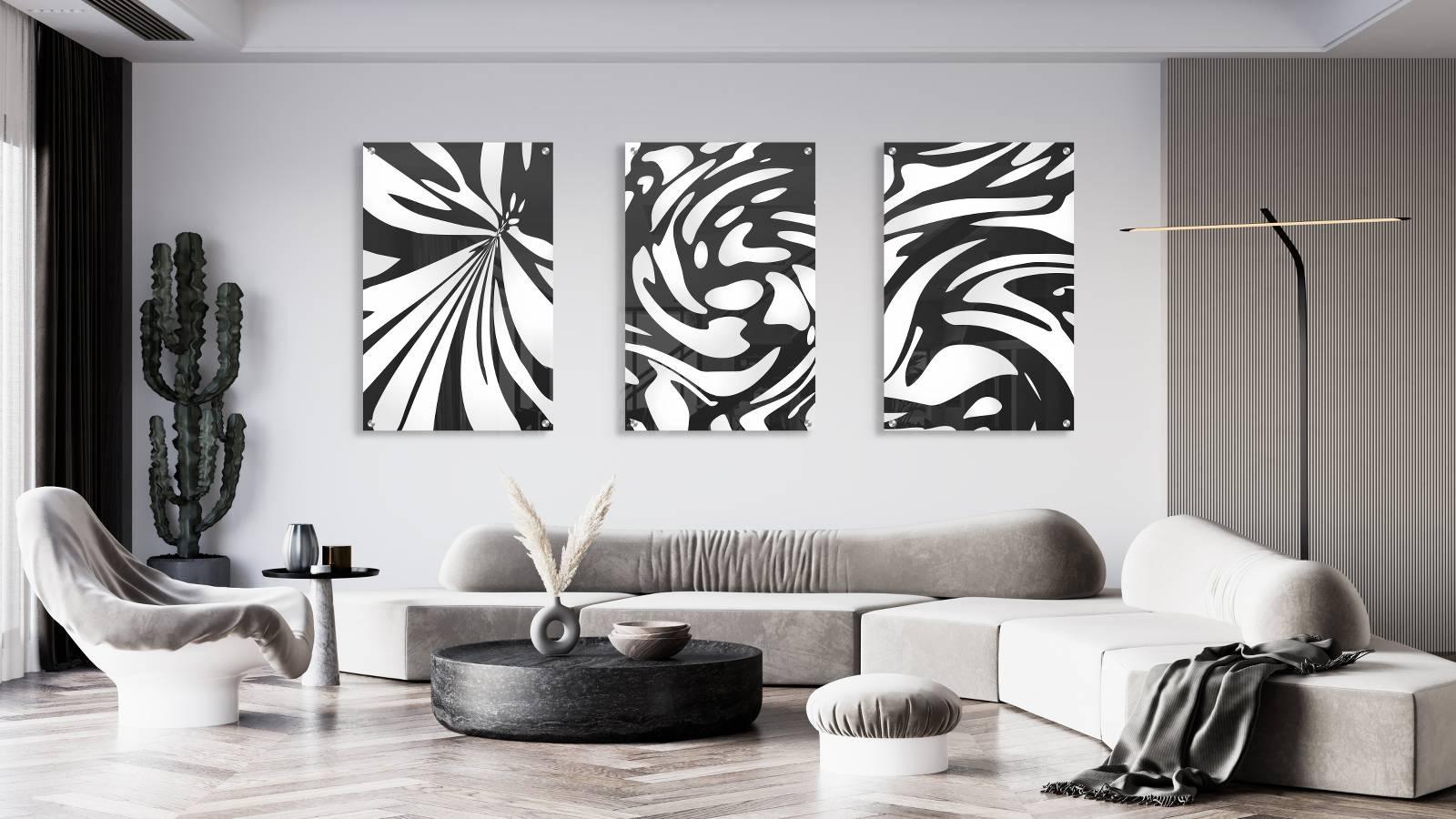 black and white art designs