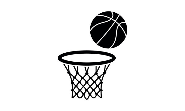 black and white basketball clipart 2024