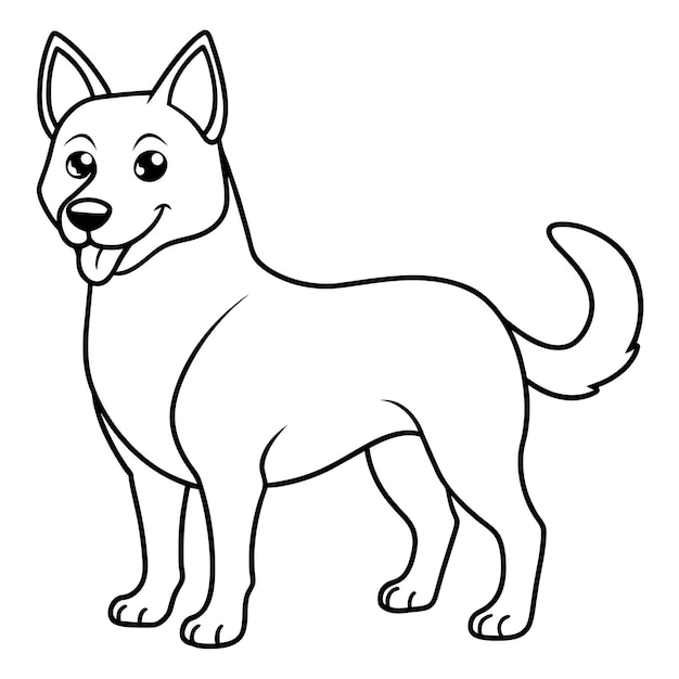 black and white dog clipart 2024