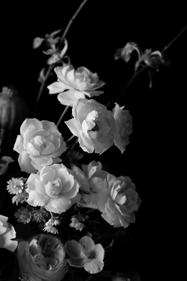 Black and White Floral by Emilia Jane Schobeiri on Artfully Walls ...