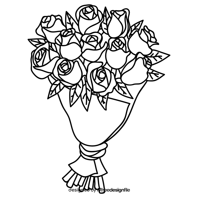 black and white flowers pictures
