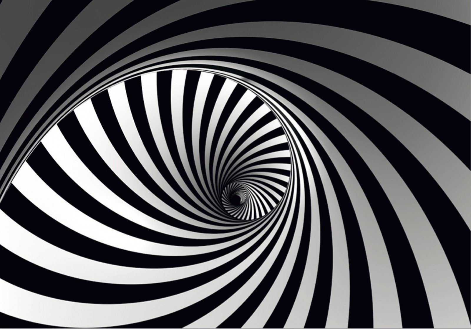 XXL Photo Wallpaper Mural Graphic Spiral black white