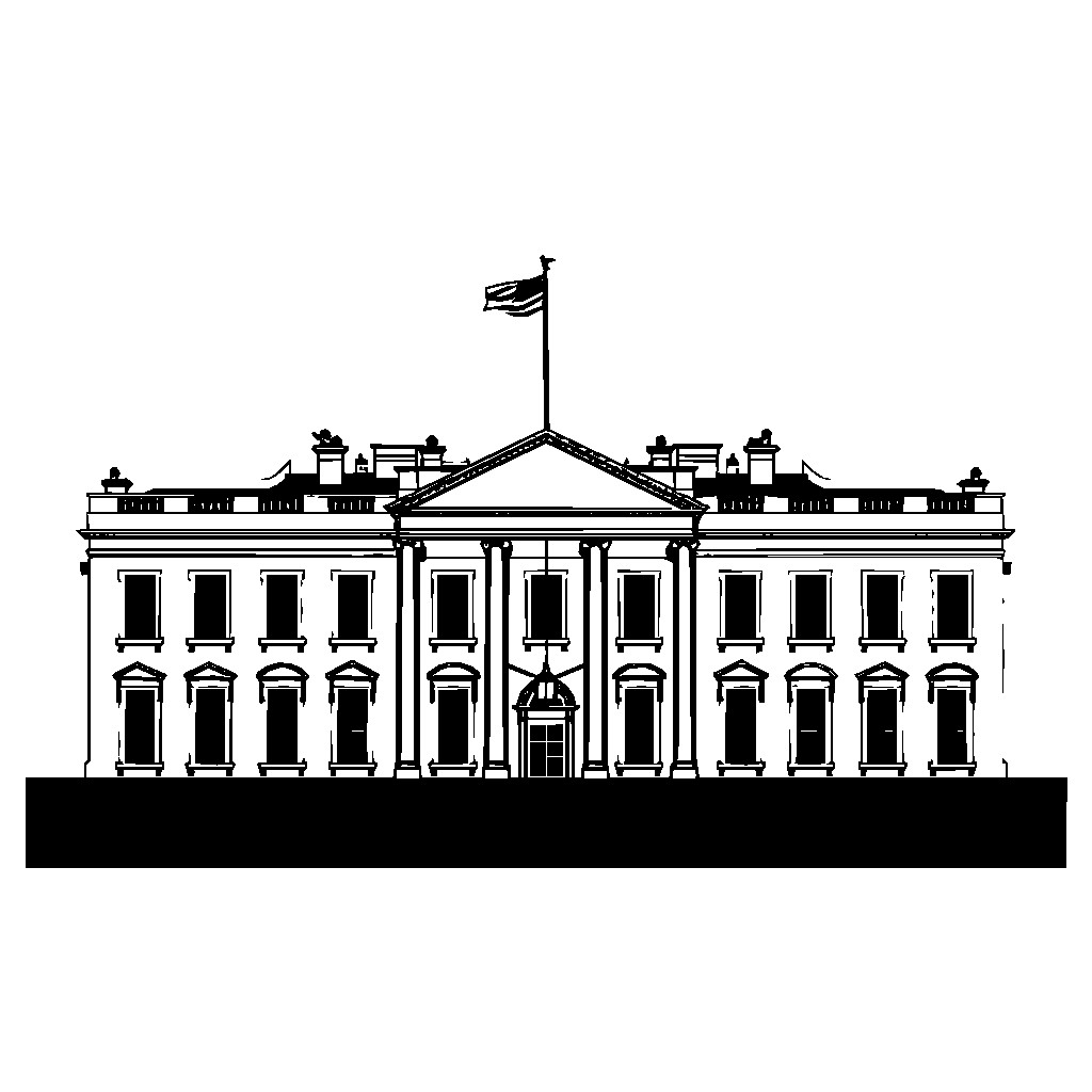 black and white house clipart 2024