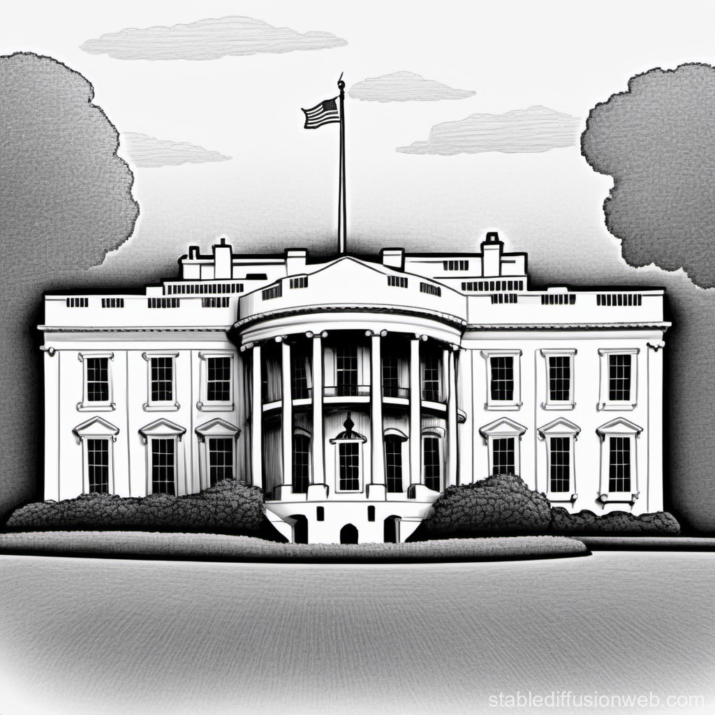 black and white house clipart 2024