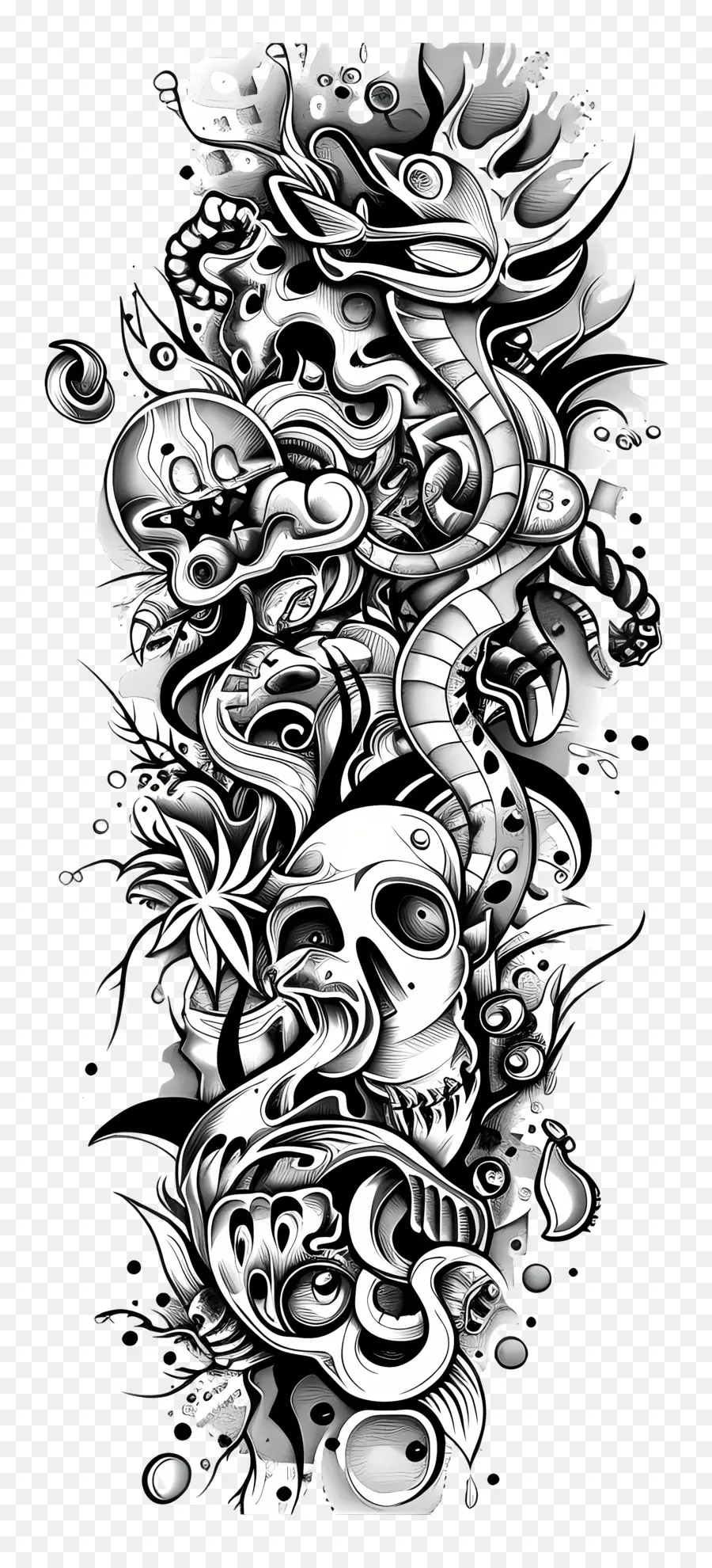 black and white tattoo designs