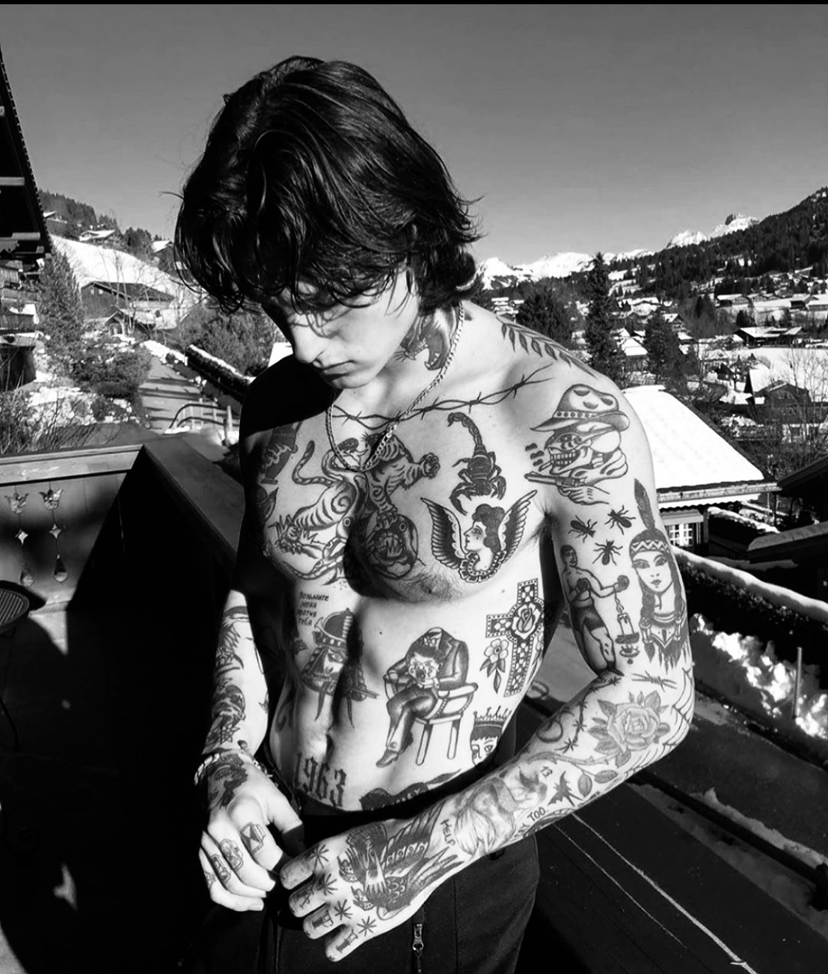 black and white tattoo photos