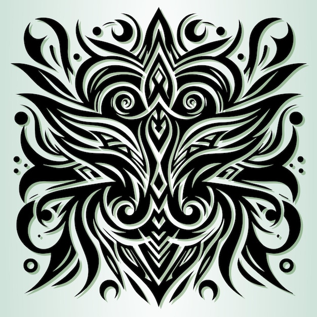 black and white tribal designs