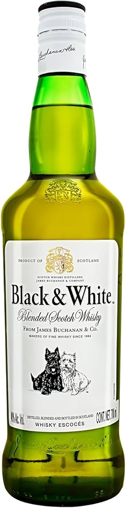 Black &amp; White Blended Scotch Whisky (1 x 0.7 l) : Amazon.de ...