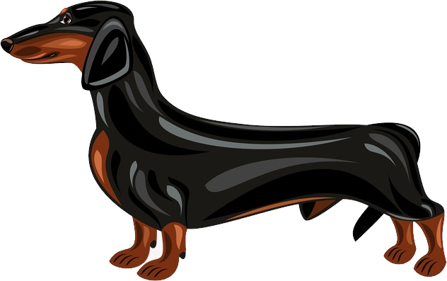 black dachshund cliparts